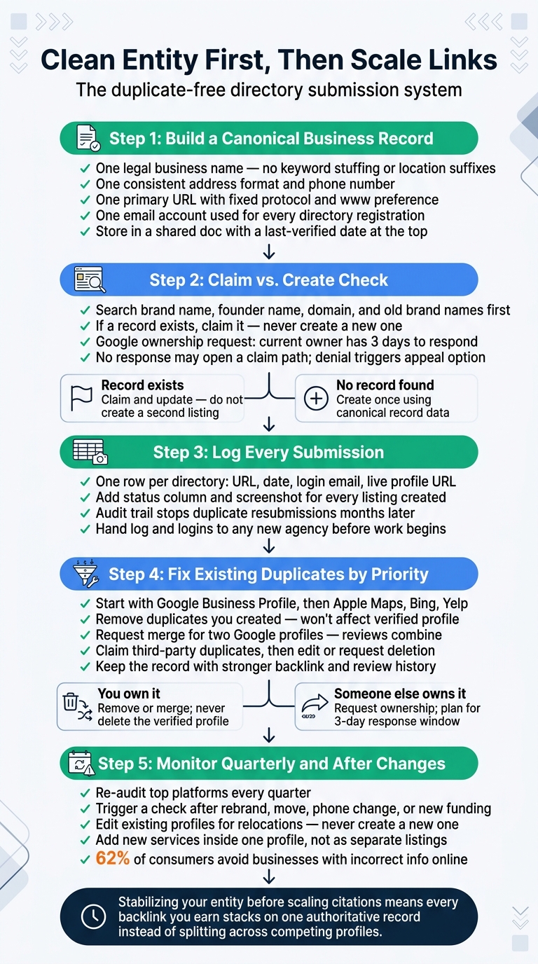 5-Step Duplicate Directory Listing Prevention Framework for Startups