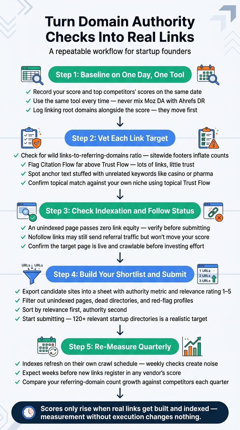 4-Step Domain Authority Link-Building Workflow for Startups